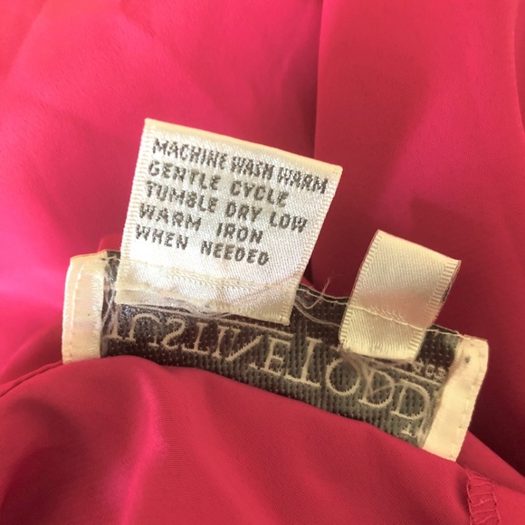 Justine Todd Pink Short Sleeve Blouse Shoulder Pad - Picture 4 of 4